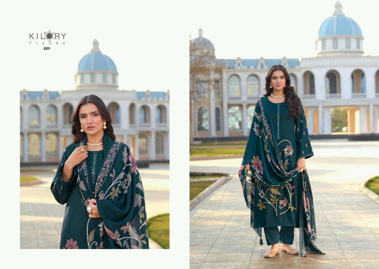 Dhun Kilory Gaji Silk Pant Style Suits Wholesale