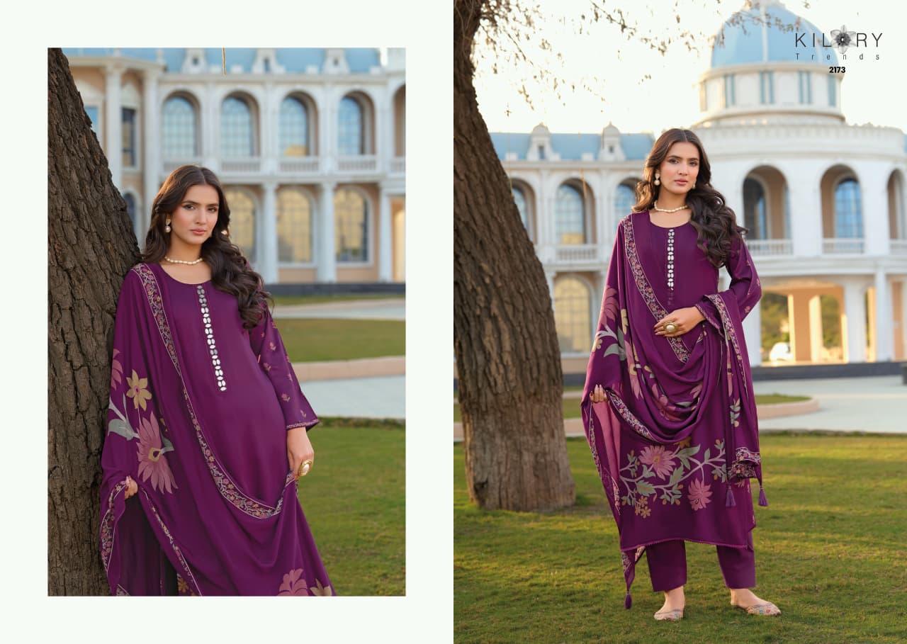 Dhun Kilory Gaji Silk Pant Style Suits Wholesale