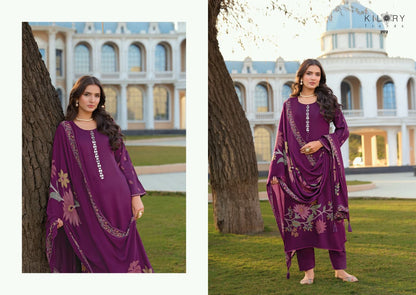 Dhun Kilory Gaji Silk Pant Style Suits Wholesale
