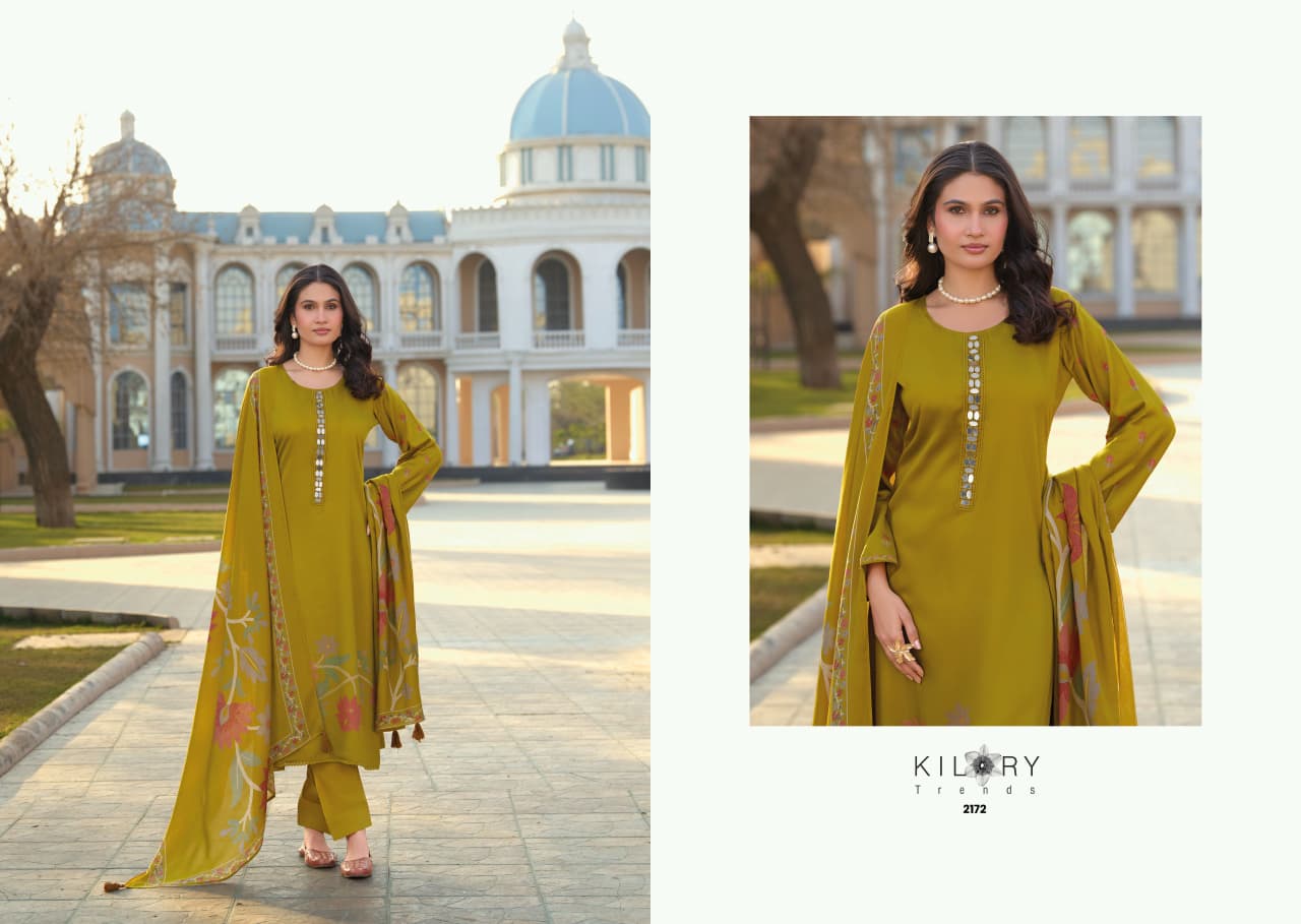 Dhun Kilory Gaji Silk Pant Style Suits Wholesale