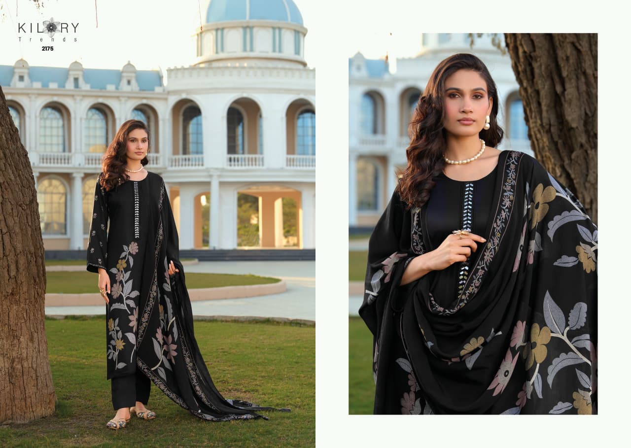 Dhun Kilory Gaji Silk Pant Style Suits Wholesale