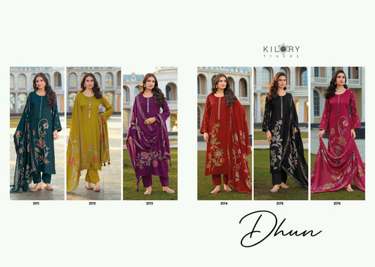 Dhun Kilory Gaji Silk Pant Style Suits Wholesale