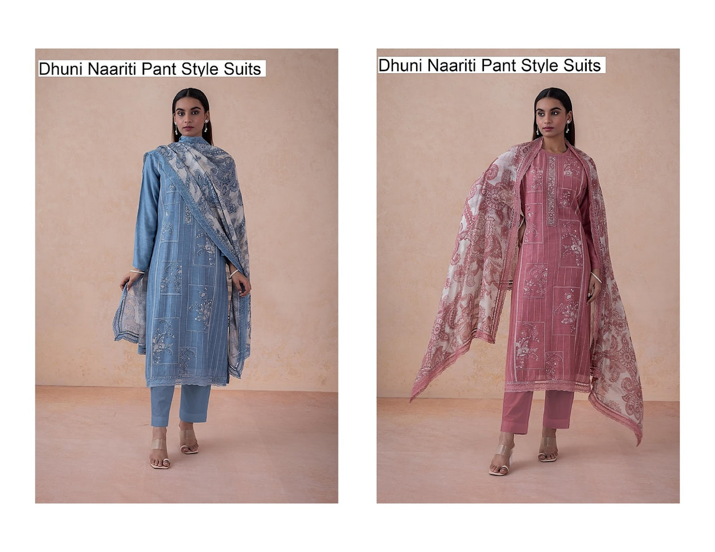 Dhuni Naariti Linen Pant Style Suits Wholesale Price
