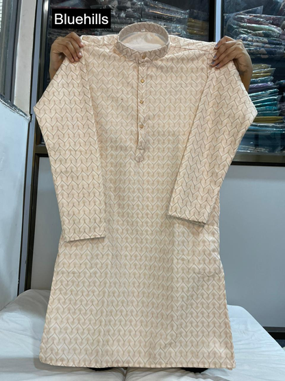 Dhurandhar Bluehills Silk Mens Kurta Pajama Wholesaler Gujarat