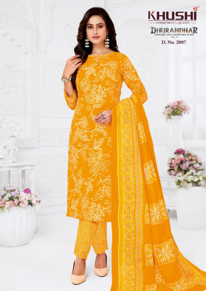 Dhurandhar Vol 2 Khushi Readymade Cotton Pant Suits Supplier Ahmedabad