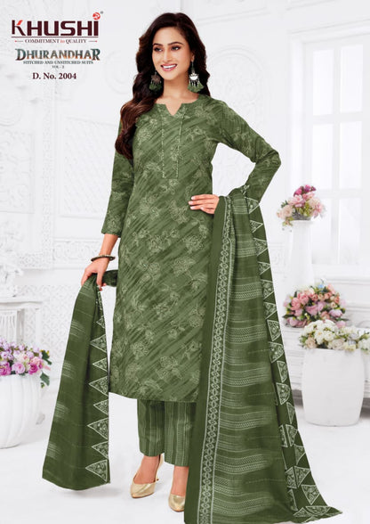 Dhurandhar Vol 2 Khushi Readymade Cotton Pant Suits Supplier Ahmedabad