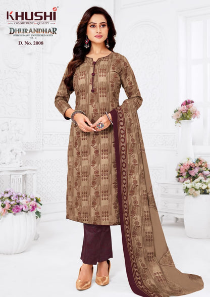 Dhurandhar Vol 2 Khushi Readymade Cotton Pant Suits Supplier Ahmedabad
