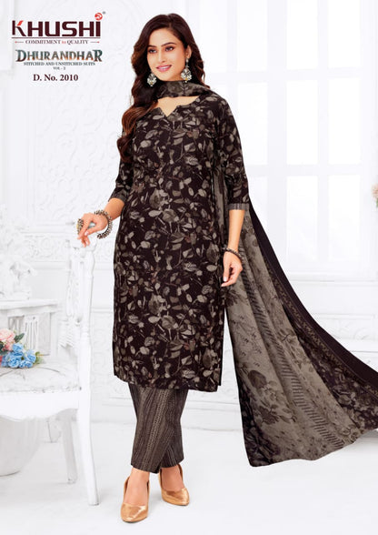 Dhurandhar Vol 2 Khushi Readymade Cotton Pant Suits Supplier Ahmedabad