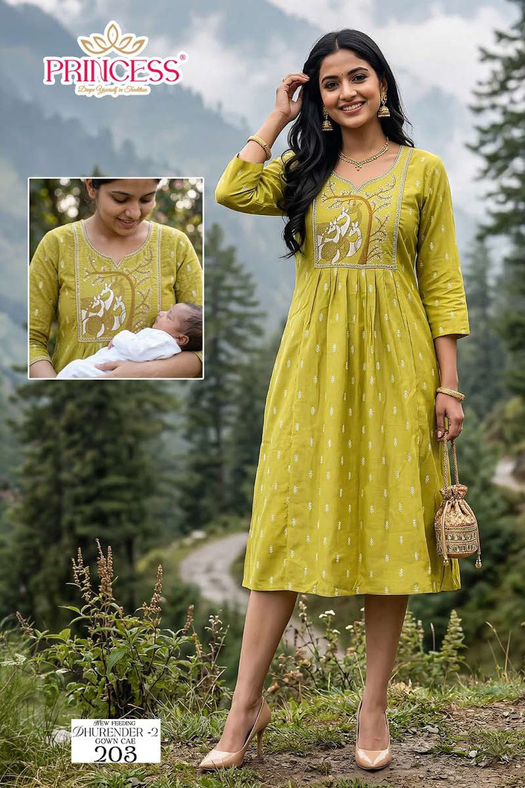 Dhurender 2 Princess Creation Vetican Feeding Kurtis Manufacturer