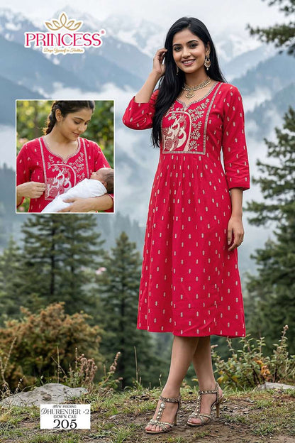 Dhurender 2 Princess Creation Vetican Feeding Kurtis Manufacturer