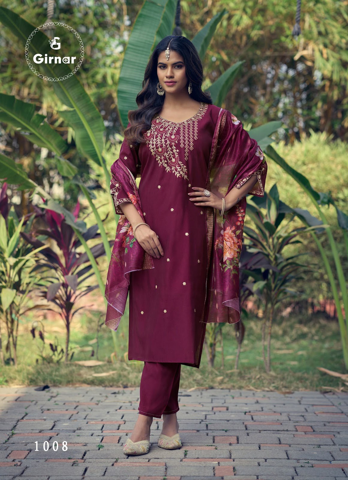 Dhvani Vol 1 Girnar Roman Silk Readymade Pant Style Suits Manufacturer Gujarat