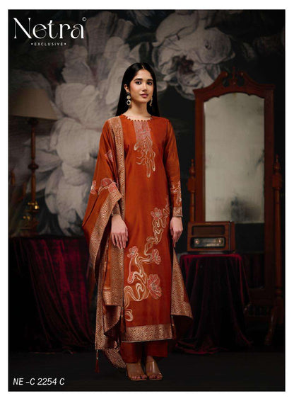 Dhwani Netra Woven Silk Pant Style Suits Wholesaler Gujarat