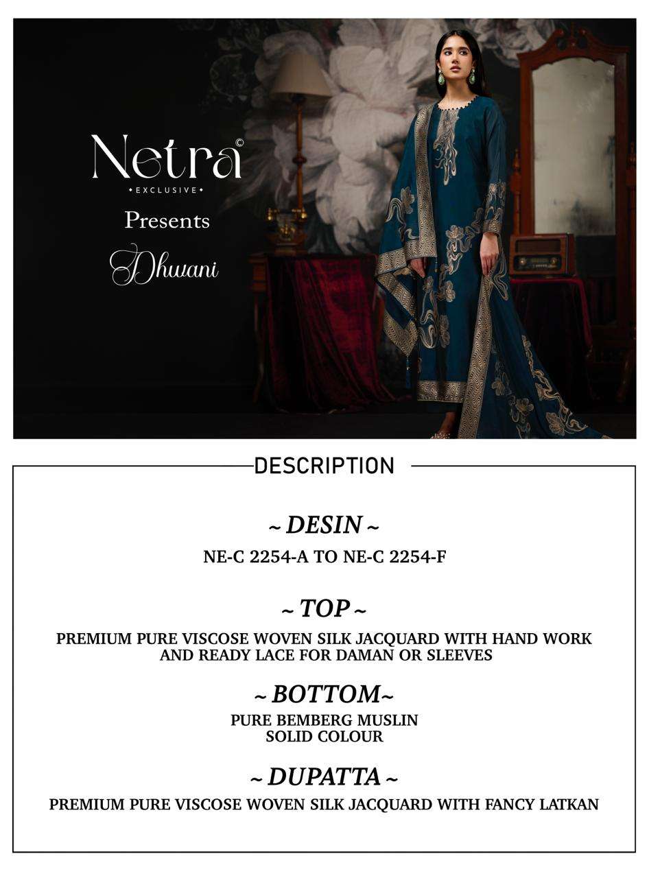 Dhwani Netra Woven Silk Pant Style Suits Wholesaler Gujarat