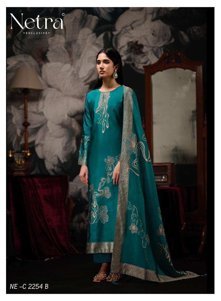Dhwani Netra Woven Silk Pant Style Suits Wholesaler Gujarat