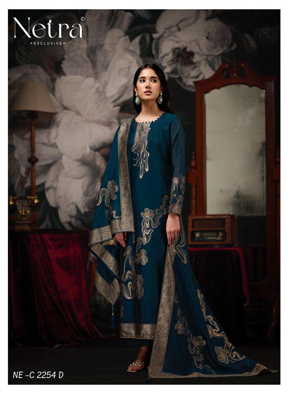 Dhwani Netra Woven Silk Pant Style Suits Wholesaler Gujarat
