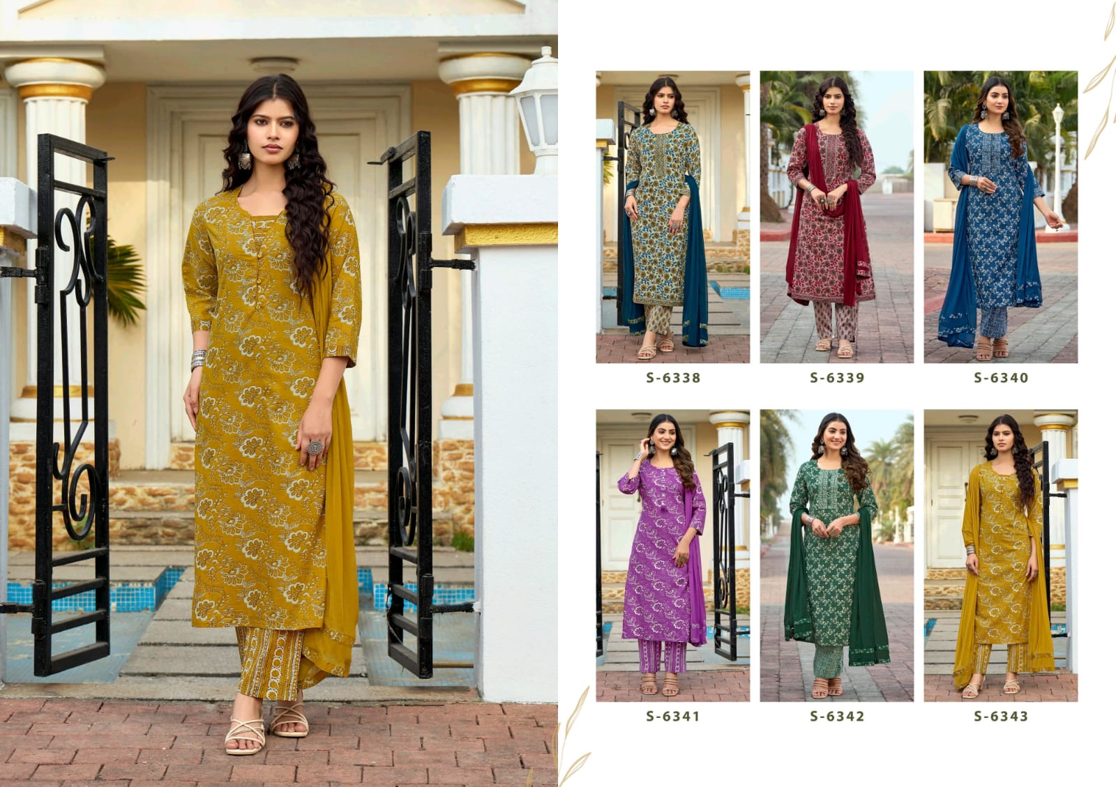 Dhwani Subhash Cotton Readymade Pant Style Suits Wholesale