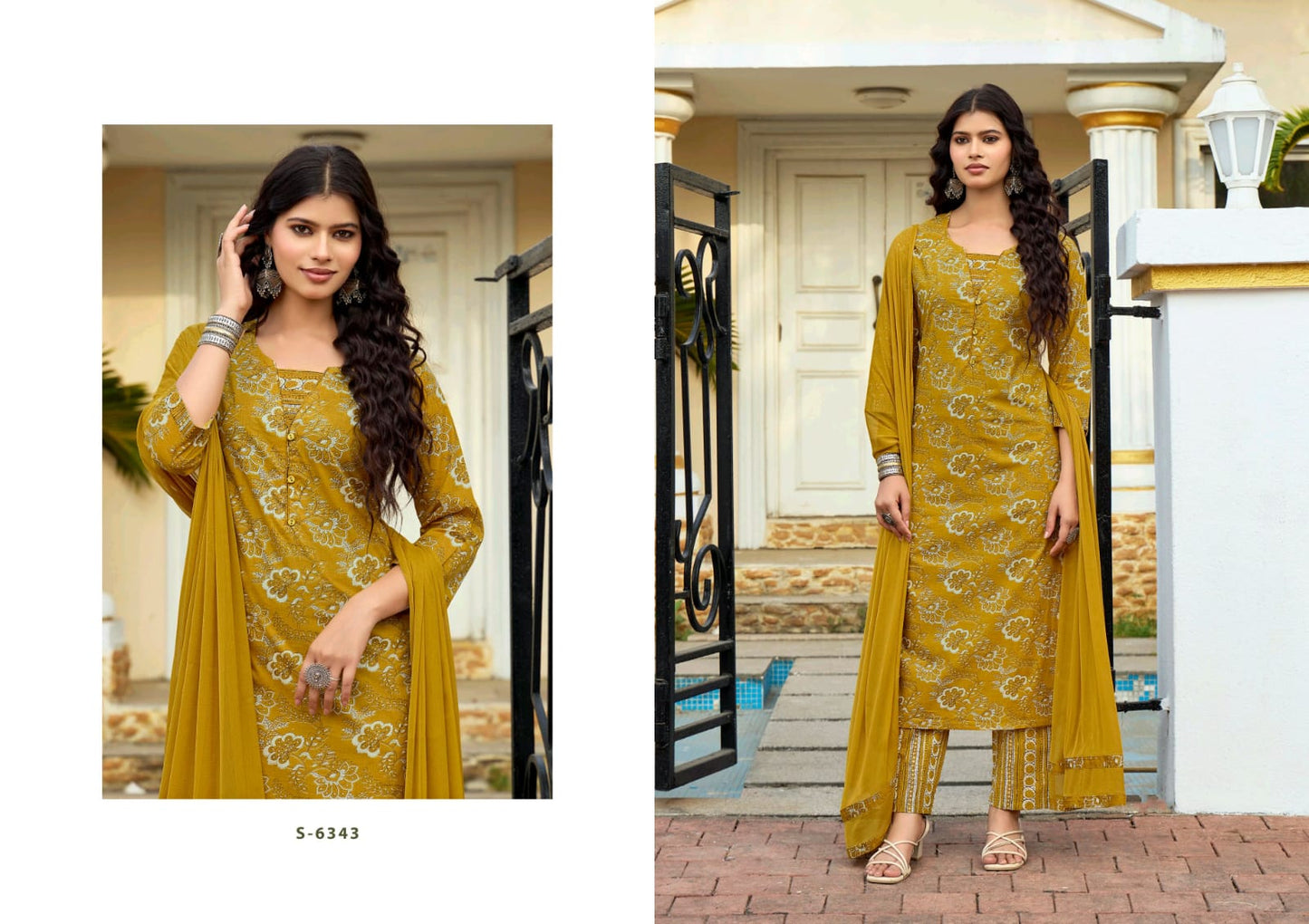Dhwani Subhash Cotton Readymade Pant Style Suits Wholesale