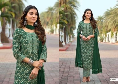 Dhwani Subhash Cotton Readymade Pant Style Suits Wholesale