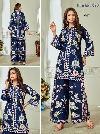 Dhwani Vmt Linen Co Ord Set Manufacturer India