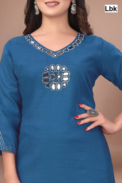 Dhwani Vol 1 Lbk Cotton Kurti Pant Set Wholesaler Gujarat