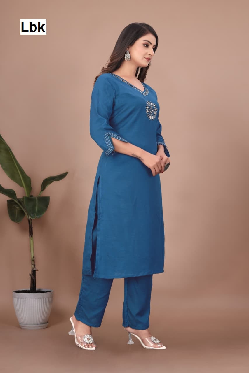 Dhwani Vol 1 Lbk Cotton Kurti Pant Set Wholesaler Gujarat