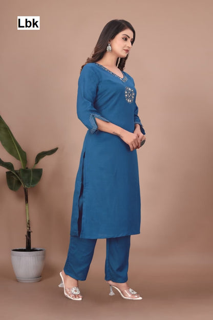 Dhwani Vol 1 Lbk Cotton Kurti Pant Set Wholesaler Gujarat