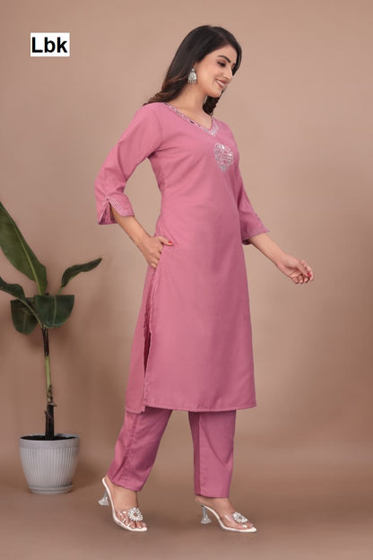Dhwani Vol 1 Lbk Cotton Kurti Pant Set Wholesaler Gujarat