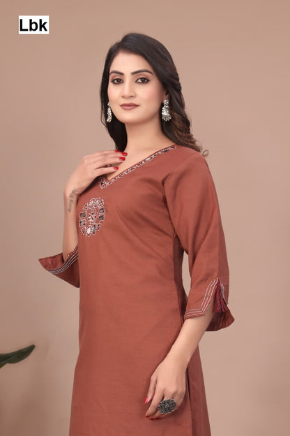 Dhwani Vol 1 Lbk Cotton Kurti Pant Set Wholesaler Gujarat