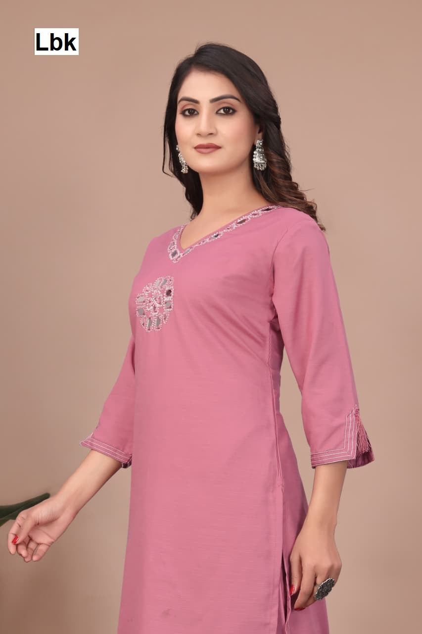 Dhwani Vol 1 Lbk Cotton Kurti Pant Set Wholesaler Gujarat