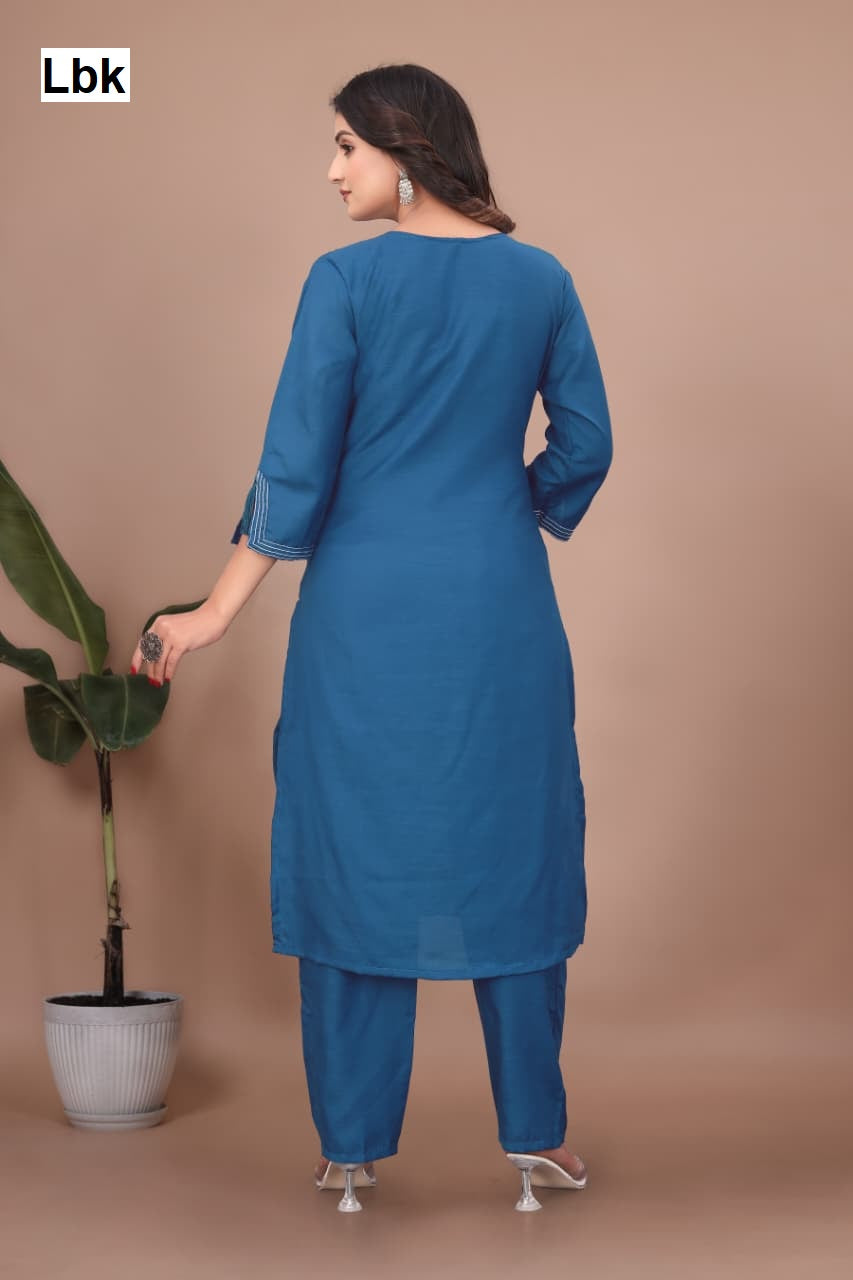 Dhwani Vol 1 Lbk Cotton Kurti Pant Set Wholesaler Gujarat