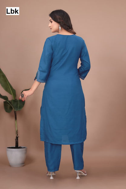 Dhwani Vol 1 Lbk Cotton Kurti Pant Set Wholesaler Gujarat