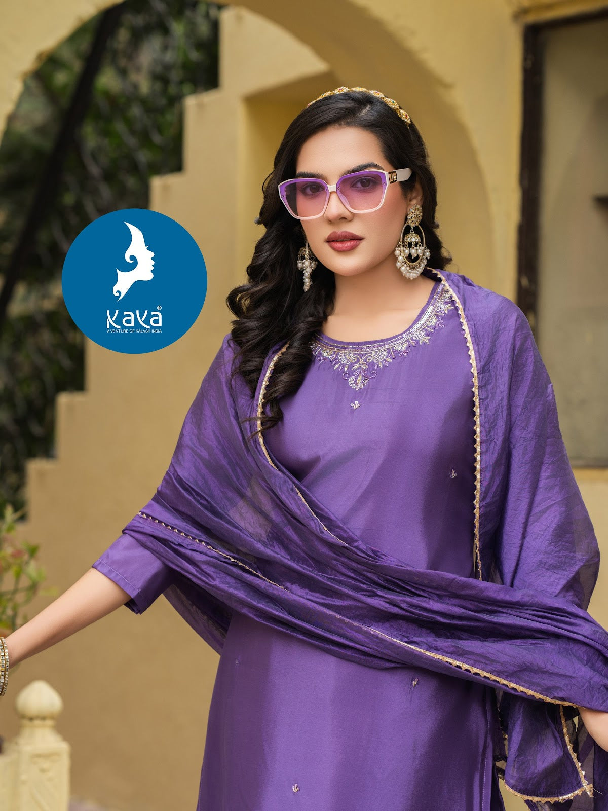 Dhwisha Kaya Readymade Pant Style Suits Exporter India