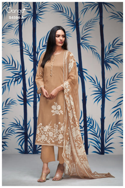 Dhyara S4594 Ganga Cotton Pant Style Suits Wholesale
