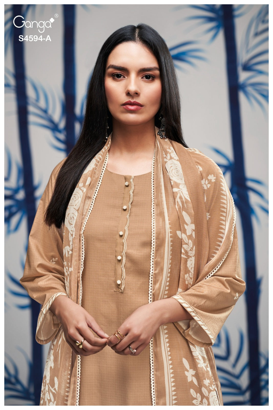 Dhyara S4594 Ganga Cotton Pant Style Suits Wholesale