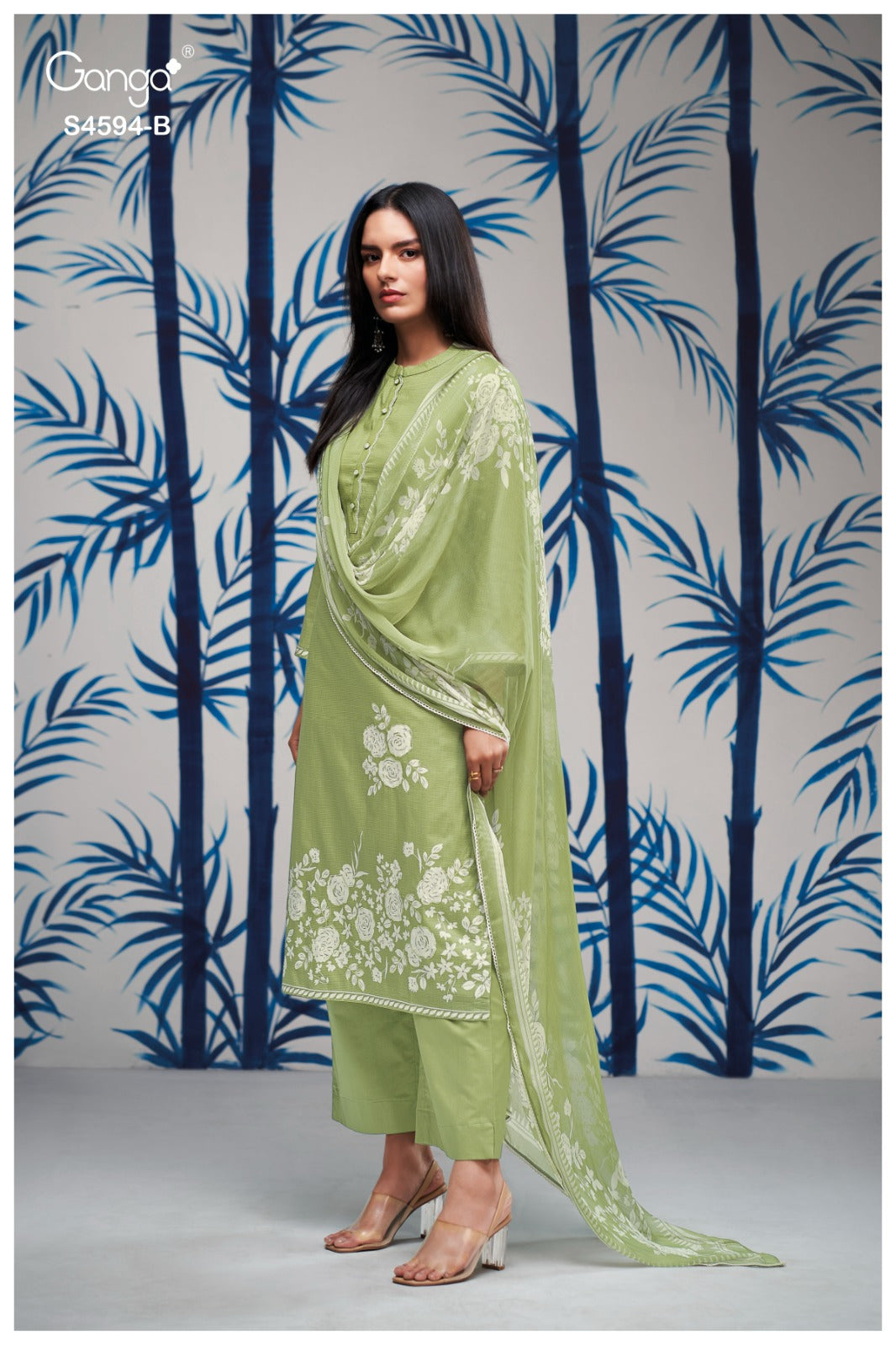Dhyara S4594 Ganga Cotton Pant Style Suits Wholesale