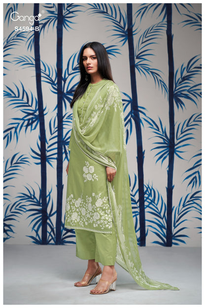 Dhyara S4594 Ganga Cotton Pant Style Suits Wholesale
