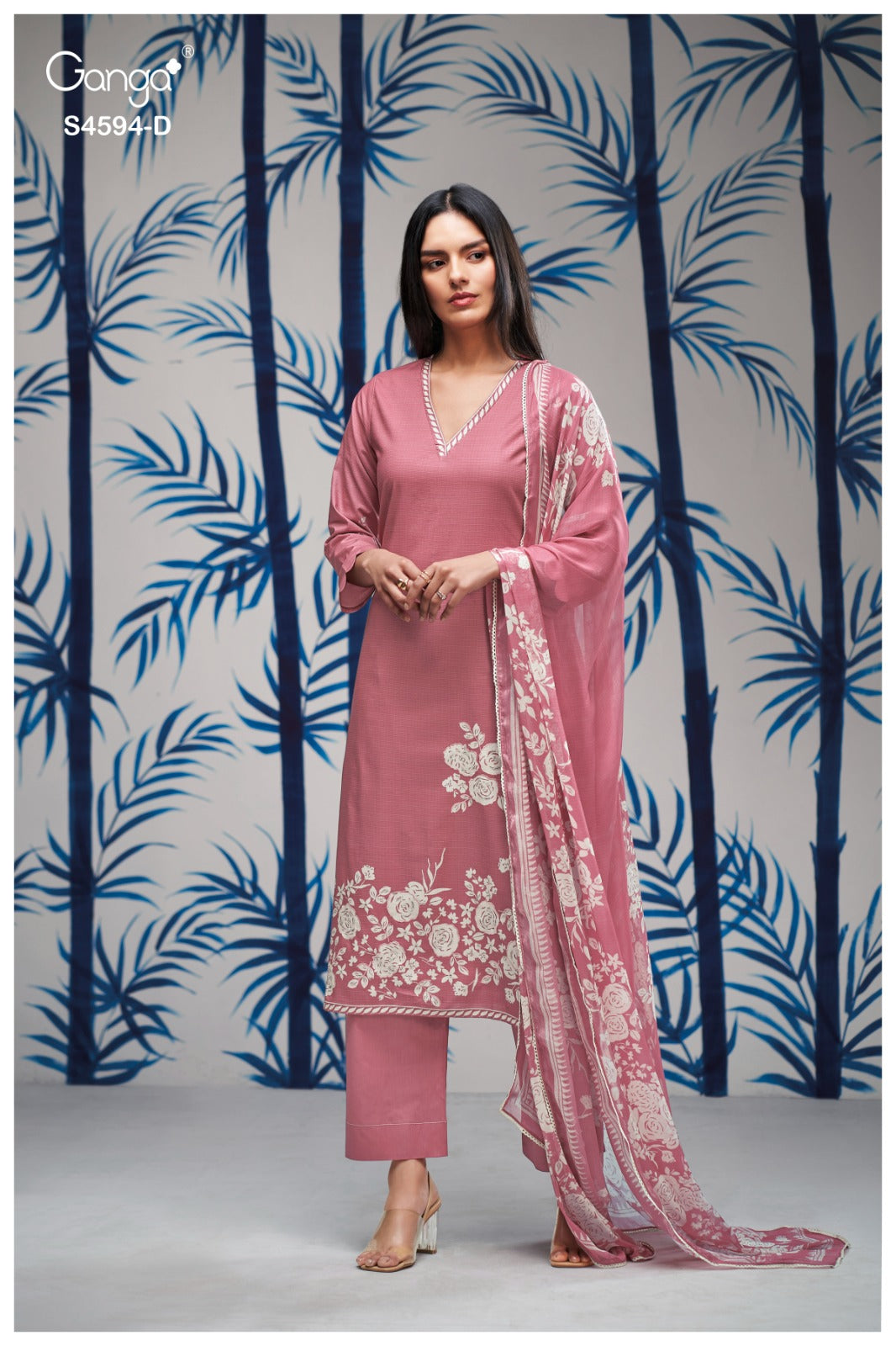 Dhyara S4594 Ganga Cotton Pant Style Suits Wholesale