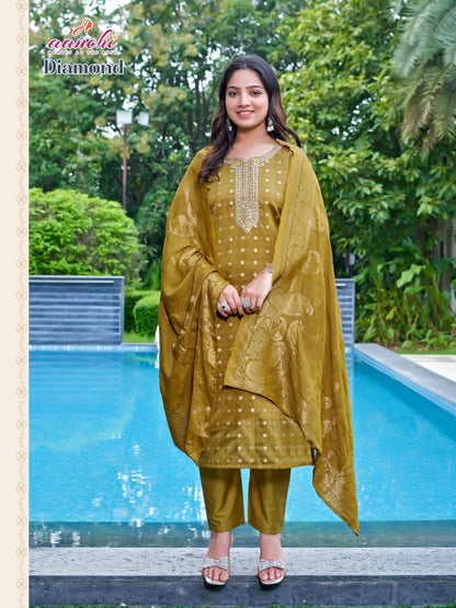 Diamond Aanchi Tissue Readymade Pant Style Suits Supplier Ahmedabad