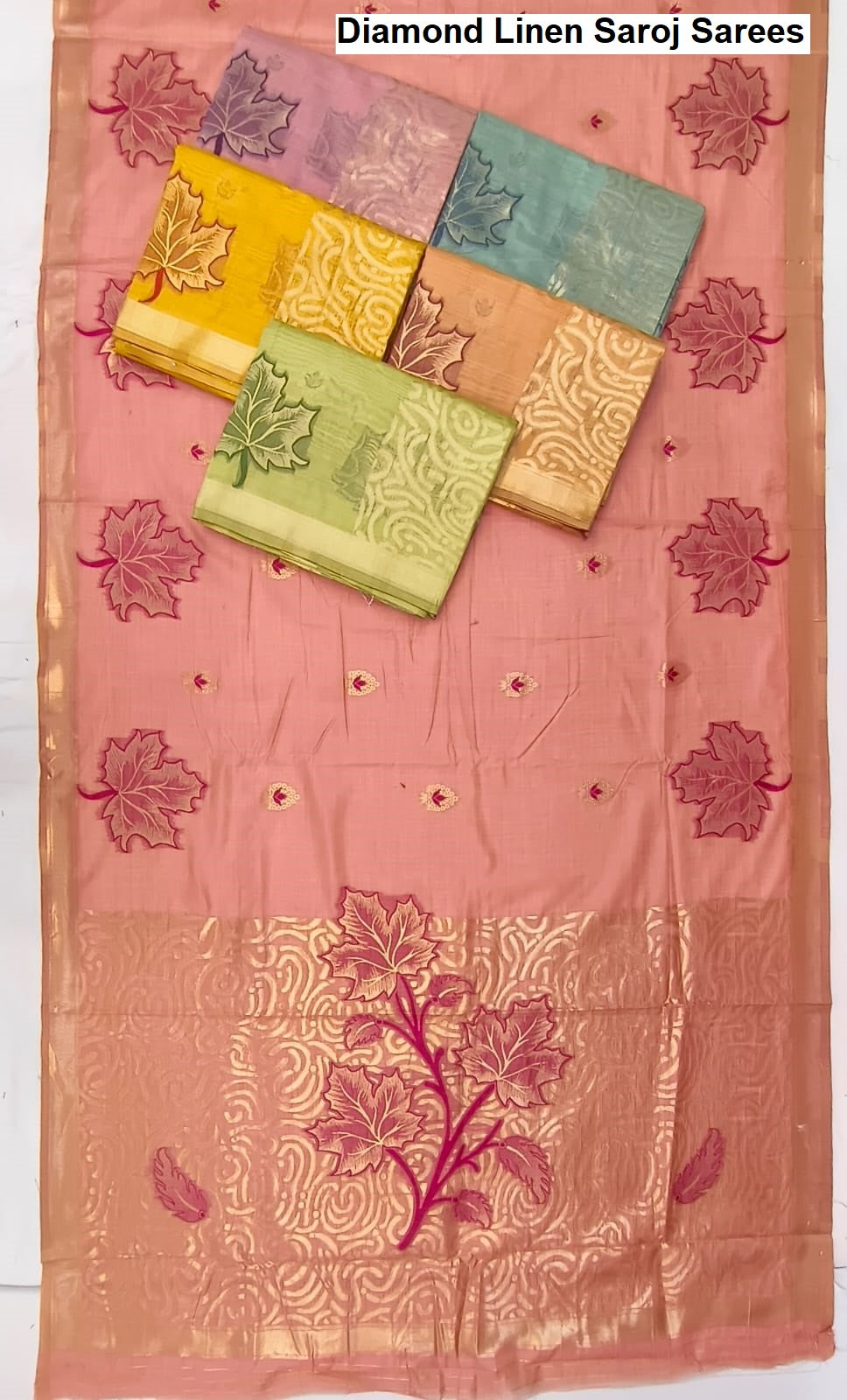 Diamond Linen Saroj Sarees Exporter Gujarat