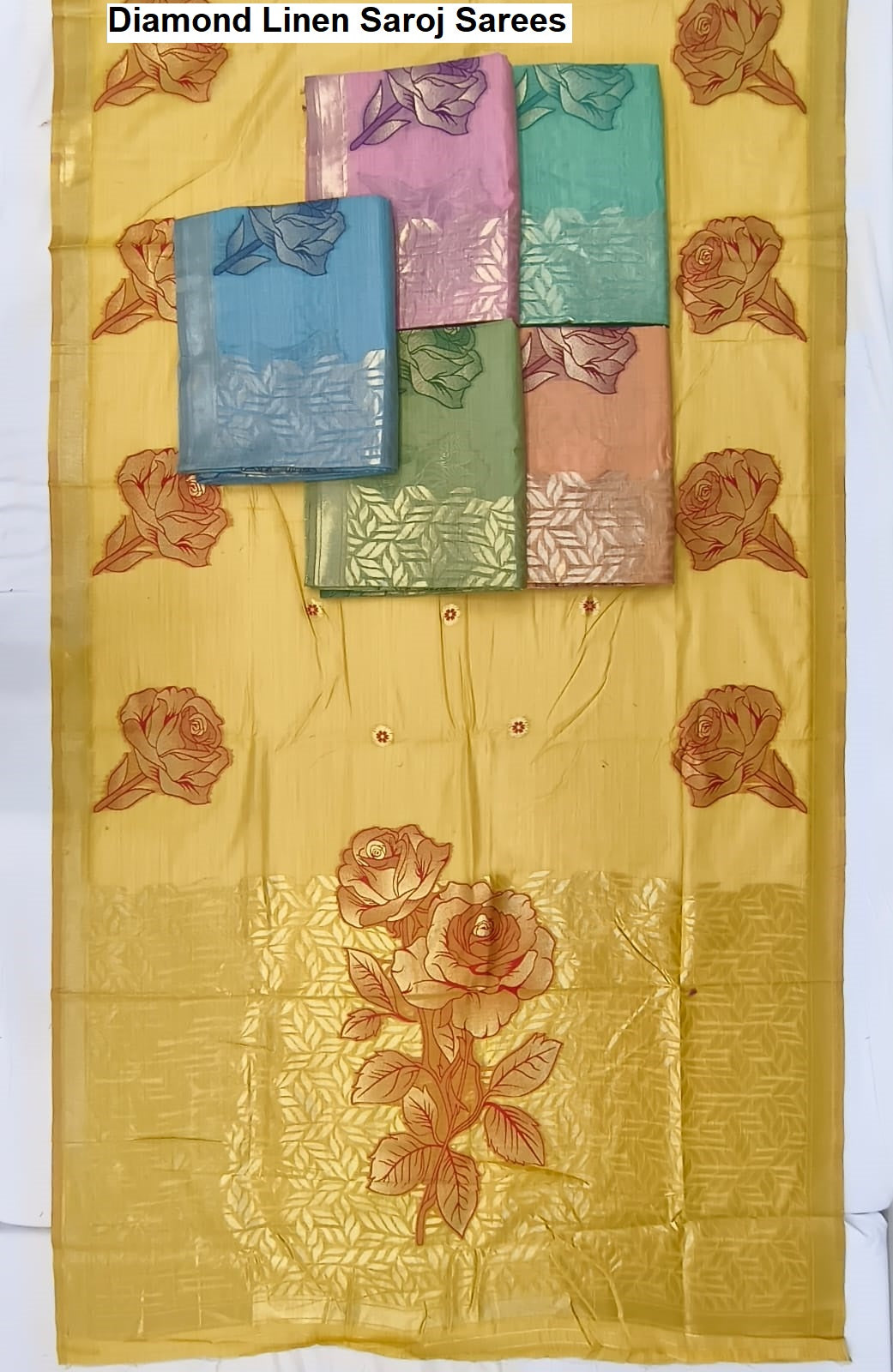 Diamond Linen Saroj Sarees Exporter Gujarat
