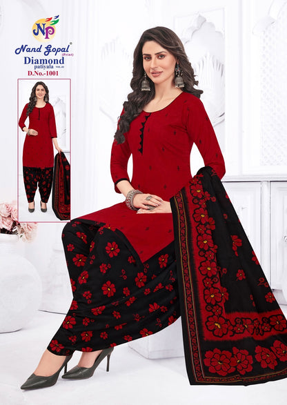 Diamond Patiyala Vol 1 Nandgopal Cotton Dress Material Supplier Ahmedabad