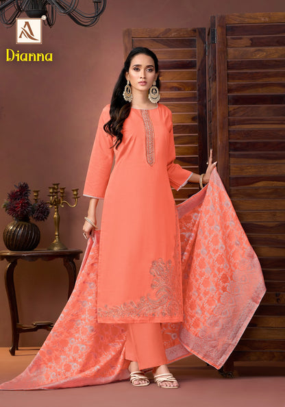 Dianna Alok Pure Zam Karachi Salwar Suits Wholesaler Ahmedabad