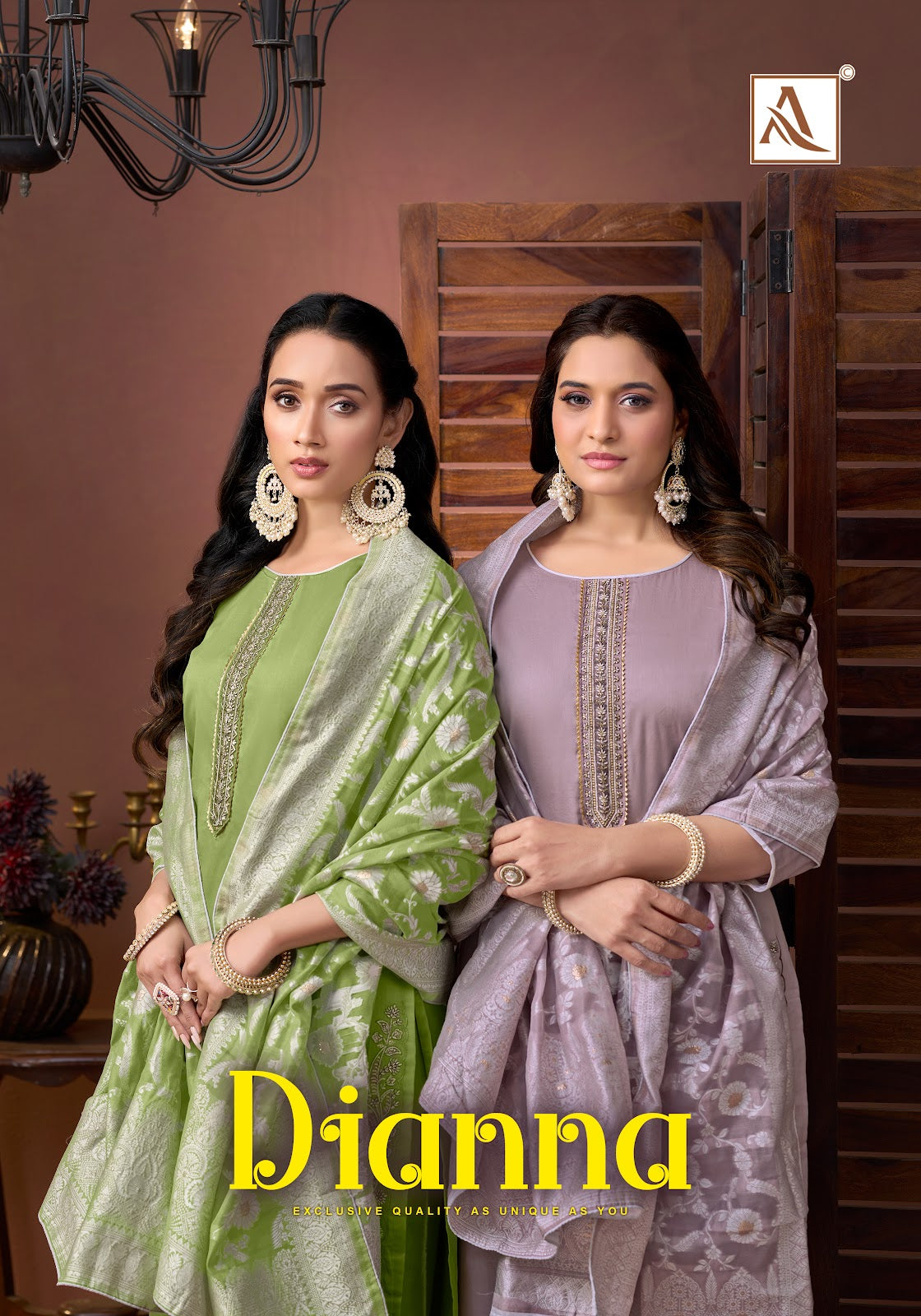 Dianna Alok Pure Zam Karachi Salwar Suits Wholesaler Ahmedabad