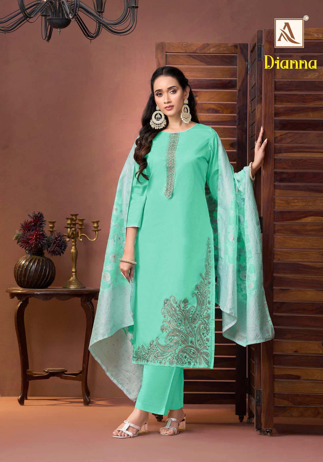 Dianna Alok Pure Zam Karachi Salwar Suits Wholesaler Ahmedabad