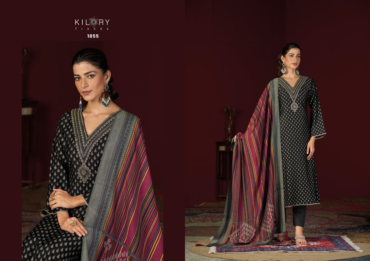Dianna Kilory Pure Muslin Pant Style Suits Manufacturer Ahmedabad