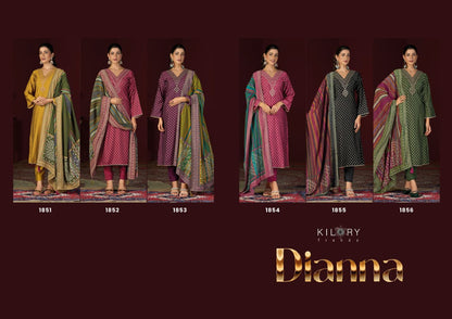 Dianna Kilory Pure Muslin Pant Style Suits Manufacturer Ahmedabad