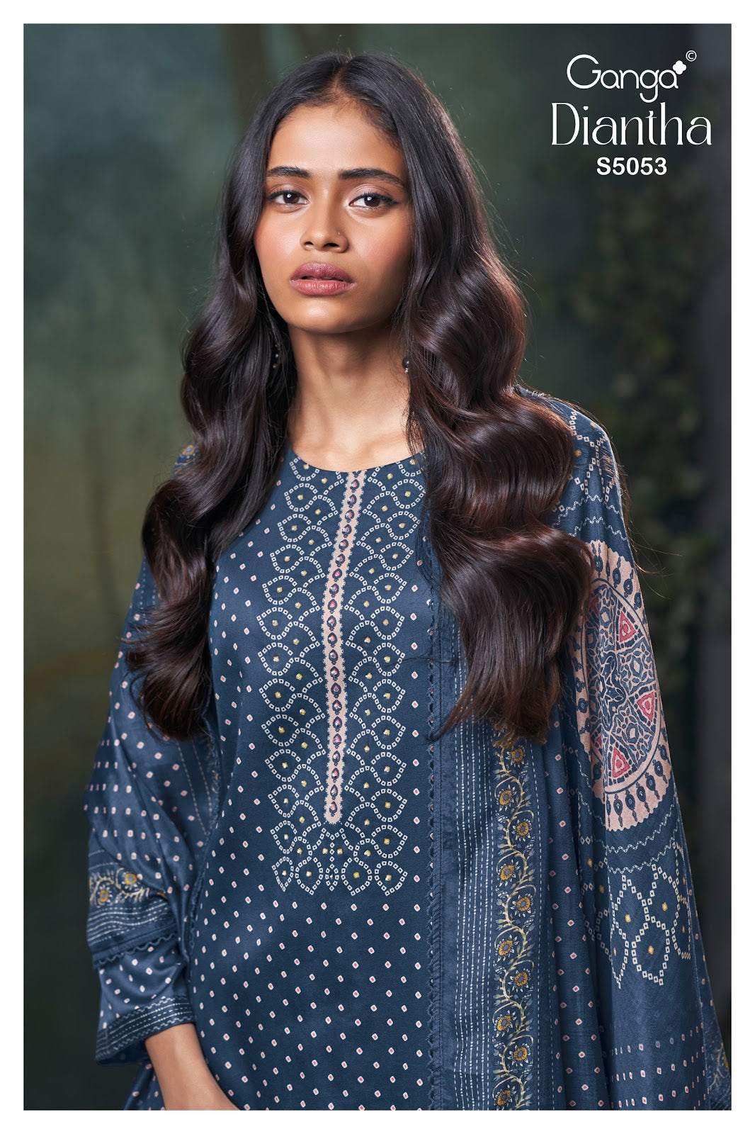 Diantha S5053 Ganga Cotton Satin Plazzo Style Suits Wholesaler India