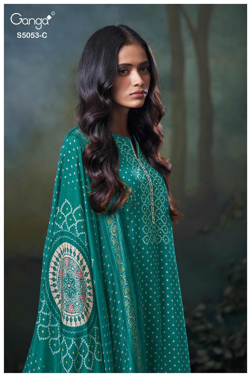 Diantha S5053 Ganga Cotton Satin Plazzo Style Suits Wholesaler India