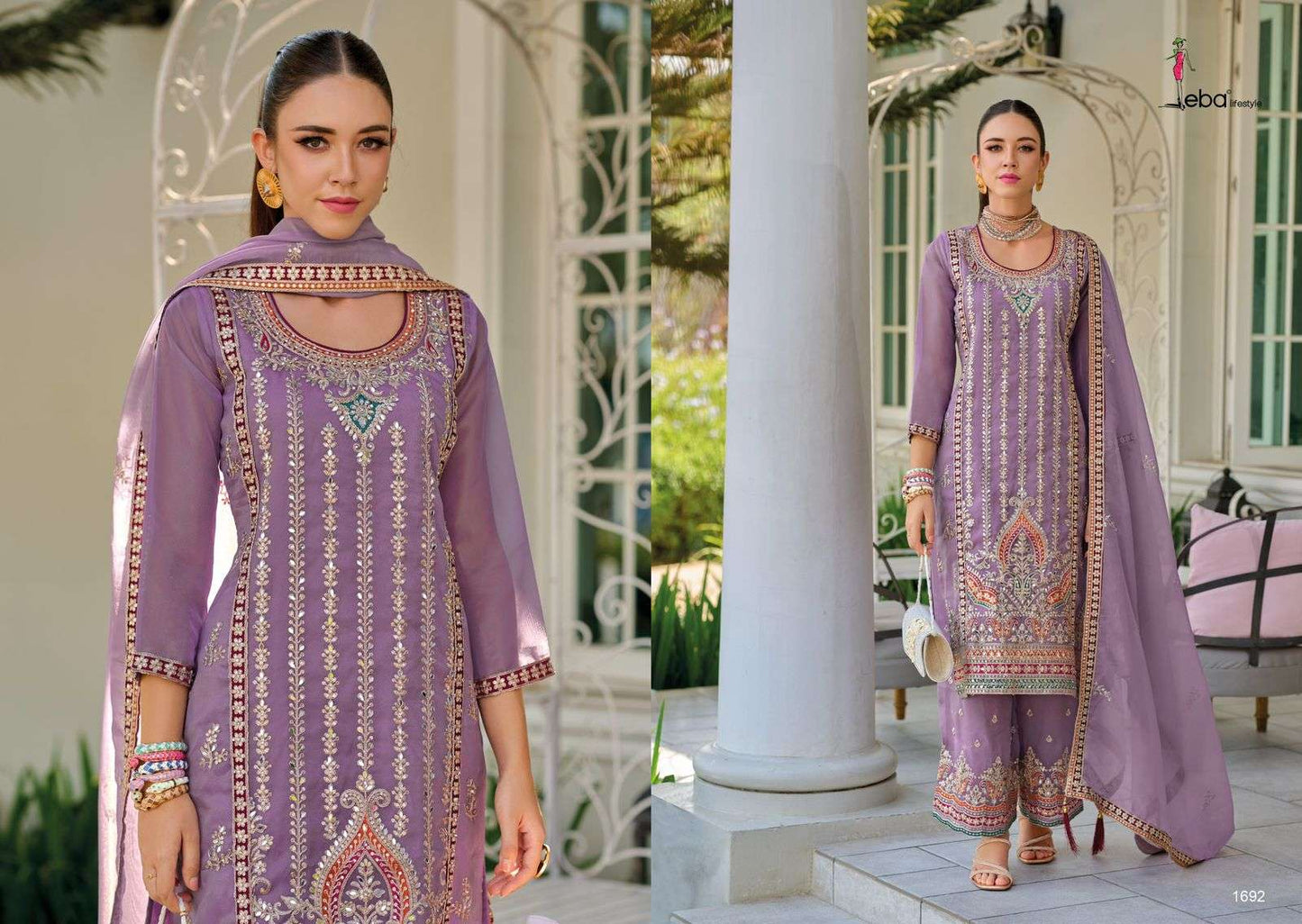 Didaar Eba Lifestyle Simmer Readymade Plazzo Style Suits Wholesale