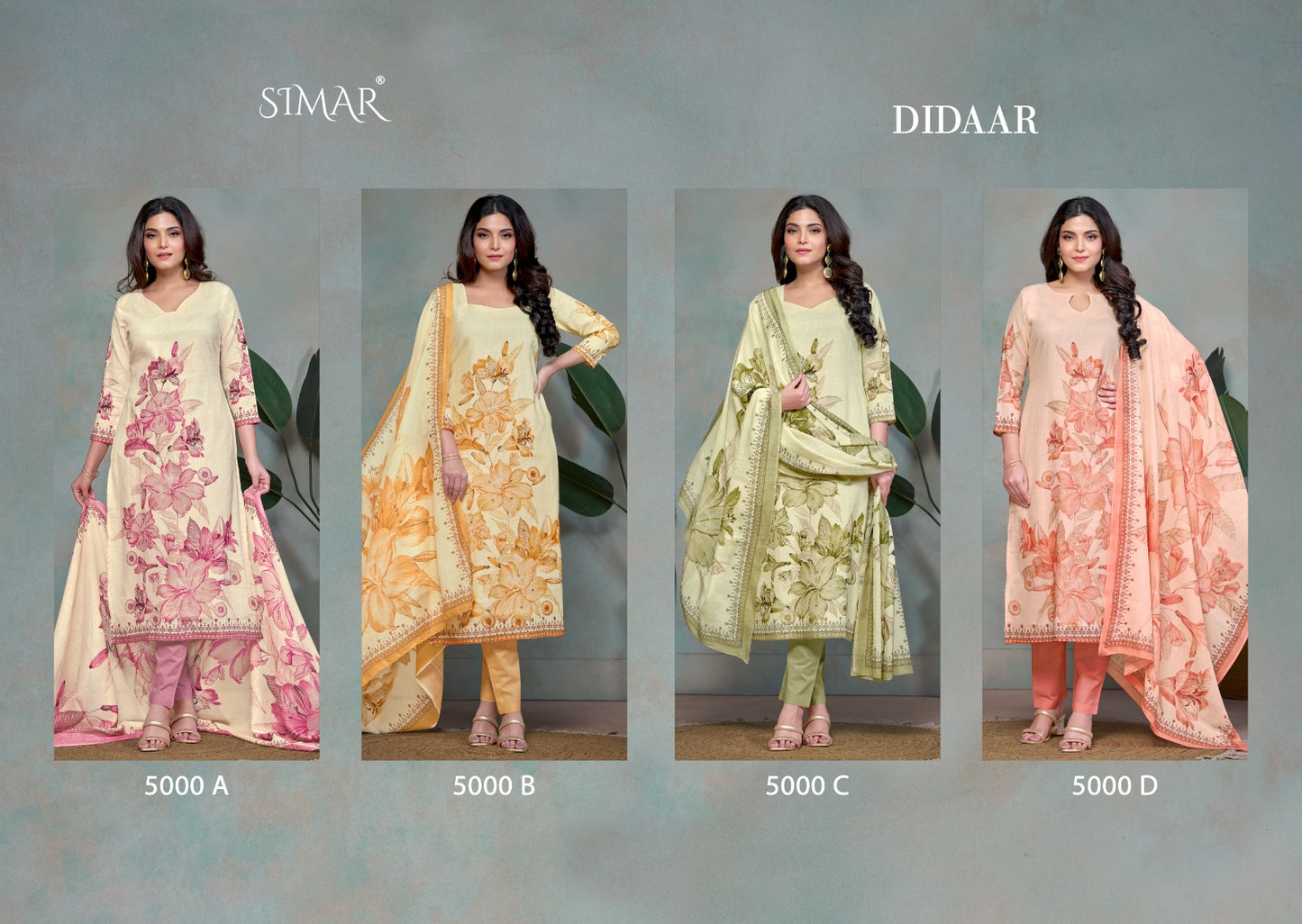 Didaar Simar Pure Linen Pant Style Suits Wholesale Price